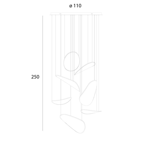Żyrandol Maxlight Empire P0634d
