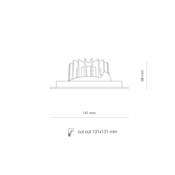 Wpust Nowodvorski Cl Dia Led 18W 8722
