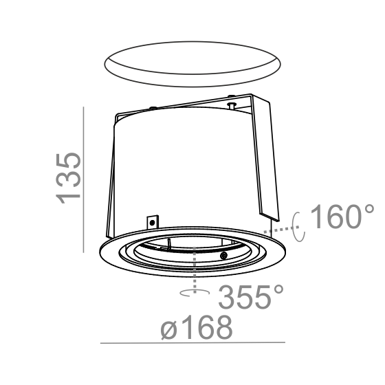AQform RING 111 230 V 37162-0000-U8-PH-13 Oprawa Wpuszczana