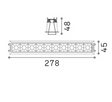 Lampa do zabudowania 341743 Lika Trim 2700K Ideal Lux 20W 