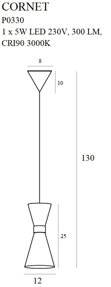 Zwis Maxlight Cornet P0330