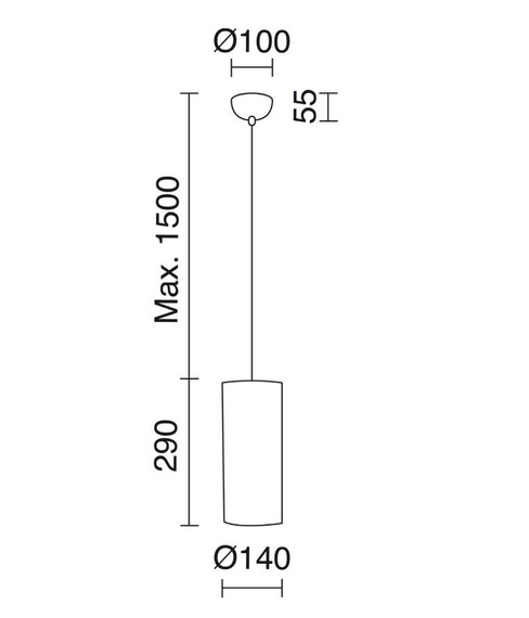 Selma 840B-G05X1A-56 Novolux Exo Żyrandol