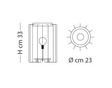 Lampa Stołowa Futura LT 1/283 złota Sillux
