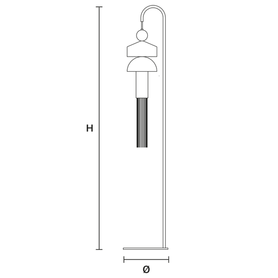 Lampa podłogowa Masiero Nappe Stl Xm1 Włoski styl