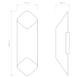 Lampa Ścienna Astro Ako 1481039