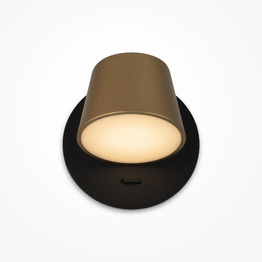 Lampa ścienna Pixel czarny-Mosiądz (MOD421WL-L6BBS3K) - Maytoni