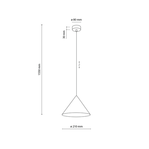 Zwis TK Lighting Cono 11379