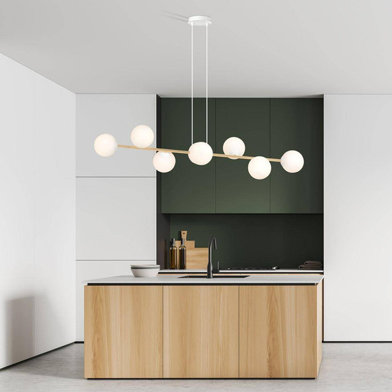 Zwis GRAVITY 8 WH GOLD biały-Złoty (1242/8) - Emibig