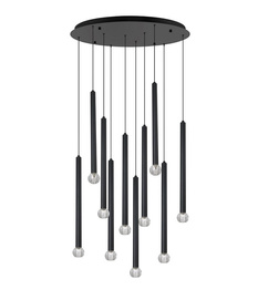 Lampa Wisząca Berella Light Aramo 10 BK Czarna BL5583