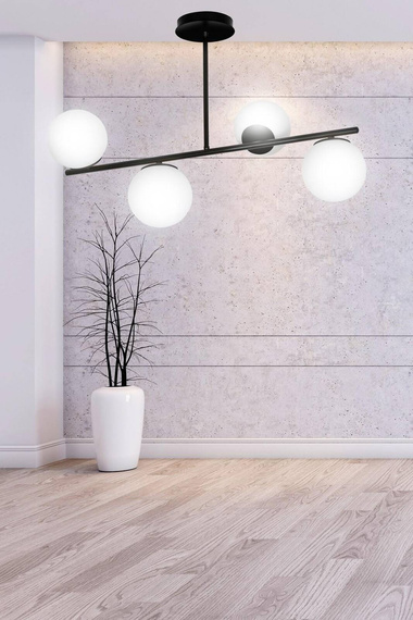 Lampa sufitowa BIOR 4 BLACK czarny (1020/4) - Emibig