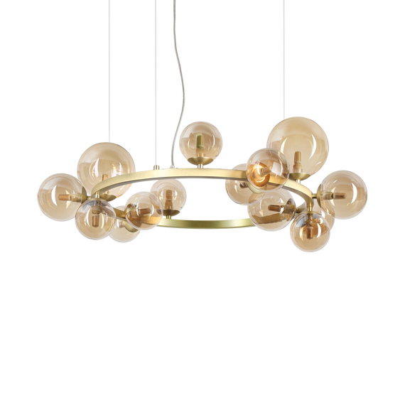 Żyrandol Ideal Lux Perlage Sp14 Ambra 322797