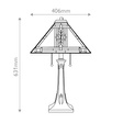 Elstead Lighting QZ-NAVAJO-TL-VB Lampa Stołowa