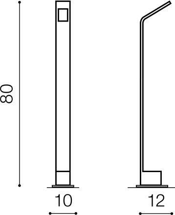 Azzardo Agape 80 AZ3483 Lampa stojąca zewnętrzna