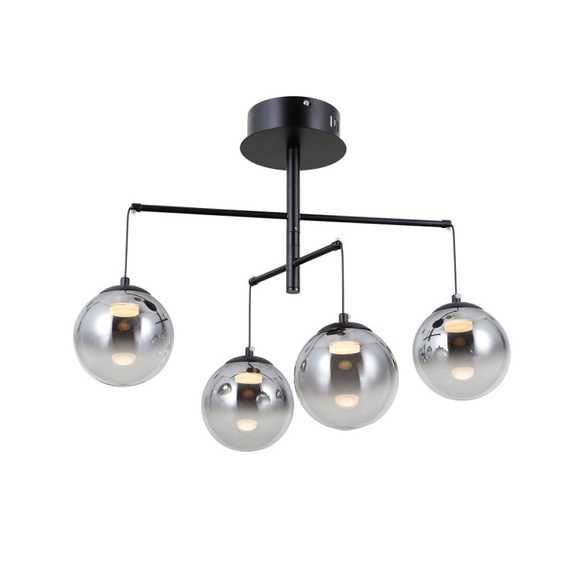 Italux Lampa sufitowa Velada PND-34381-4-BK