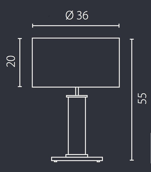 Lampka nocna Ramko Nodo Metalix duża