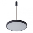 Nowoczesna czarna lampa wisząca LED Orbital 60 cm Italux
