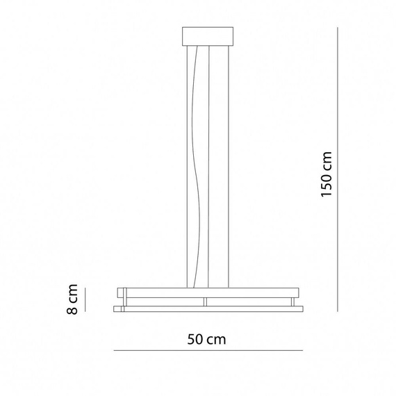 Lampa wisząca akustyczna Ramko Echo 50cm 66487 + 66781