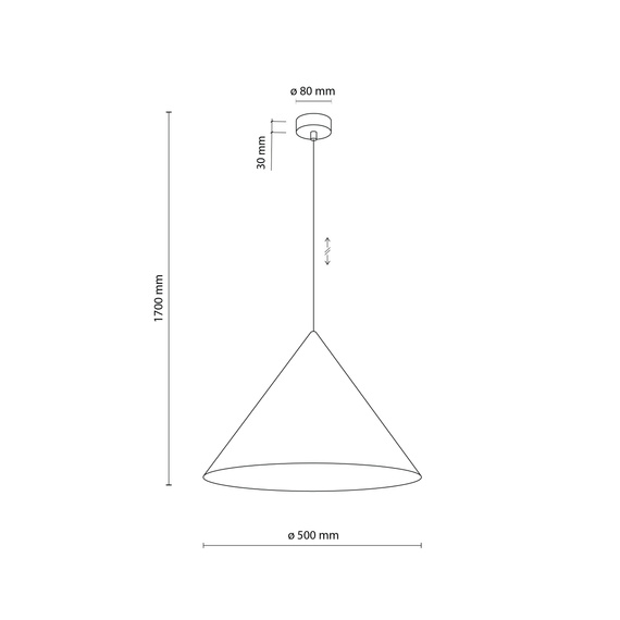 Żyrandol TK Lighting Cono 11378