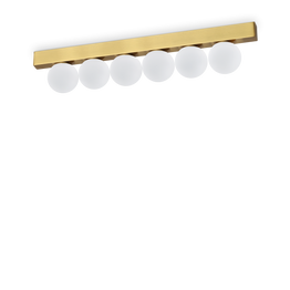 Plafon Ideal Lux Ping Pong Pl6 Ottone 328263