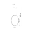 Lampa wisząca Milagro Saturno ML8857 gold