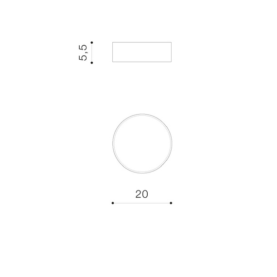 Plafon Zewnętrzny Azzardo Casper AZ4495