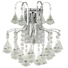 Lampa Ścienna kryształowa Elem Monte Carlo 6246/1 8C chrom