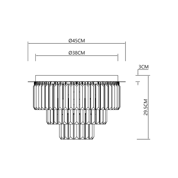 Lampa sufitowa Milagro Milano ML1023