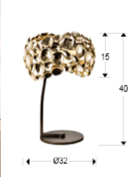 Lampa stołowa Schuller Narisa 26544 złota