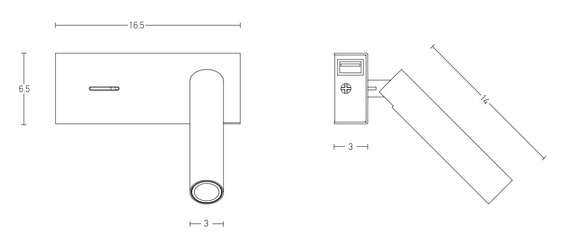 Lampa Ścienna Zambelis H75