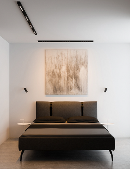 Lampa natynkowa czarna 40260-L930-W3-00-12 AQForm Lens Line LED section natynkowy 96cm