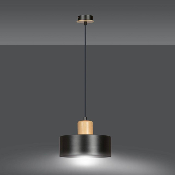 Wisząca lampa TORIN 1 BLACK czarny (1046/1) - Emibig