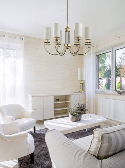 Stylowa lampka podłogowa Kutek Lea LEA-LS-1(P/A)