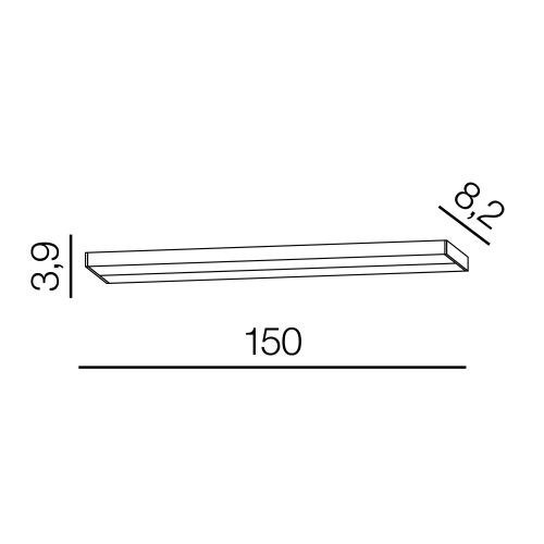 Kinkiet łazienkowy Azzardo Topaz AZ3359 czarny/zimne światło