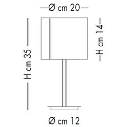 Lampka Stolikowa Lampade Italiane REFLEX LT 1001/35 orange