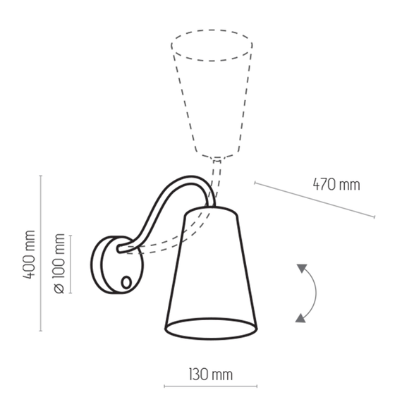 Kinkiet TK Lighting 826 Wire