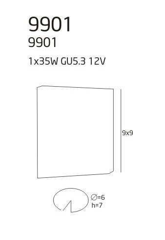 Oprawa do zabudowy MaxLight 9901 WH