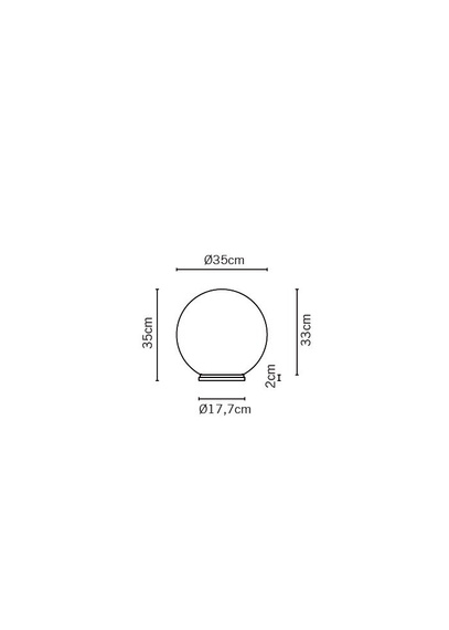 Lampka Fabbian LUMI Sfera F07 B57 01 LED