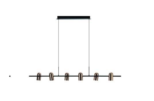 Lampa Wisząca Azzardo Vivio Pendant 6 GO/BK AZ5729