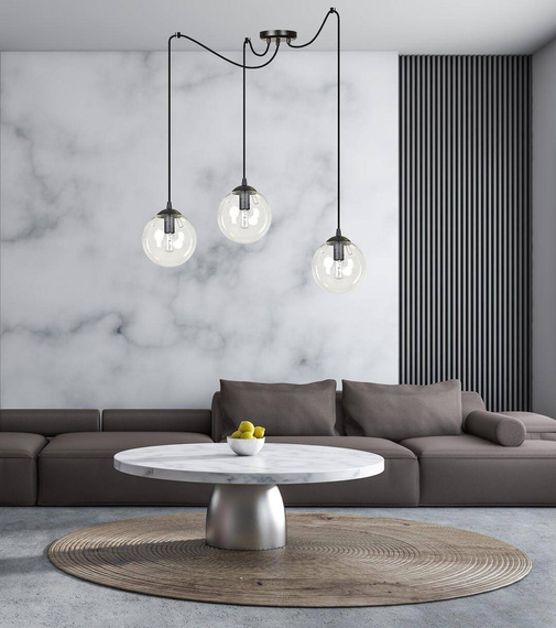 Zwis GIGI 3 BL TRANSPARENT czarny (936/3) - Emibig