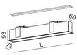 Aqform Set Tru 58cm 38019-L930-D9-00-12 Wpust podłużny