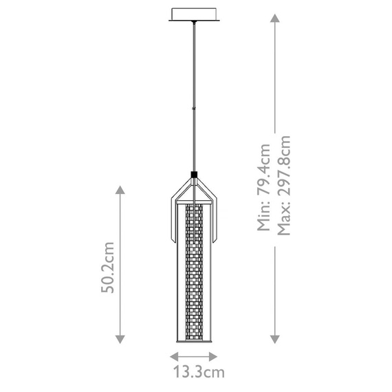Eurofase Espada QN-ESPADA-1P-PC Lampa wisząca