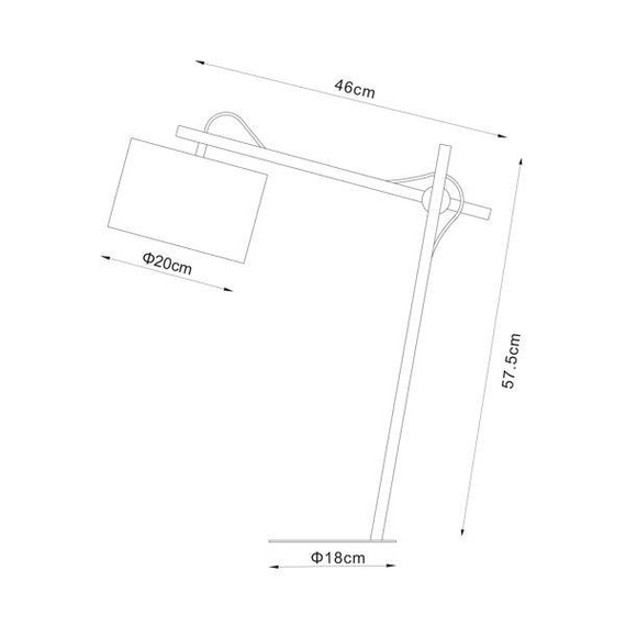 Lampa Stołowa Zuma Line Frisco CS-N052-1