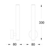 Kinkiet Zuma Line Loya W0461-02B-K4K4