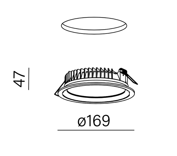 Aqform Mini Ring rim 38031-M930-D9-00-13 Lampa wpuszczana biała