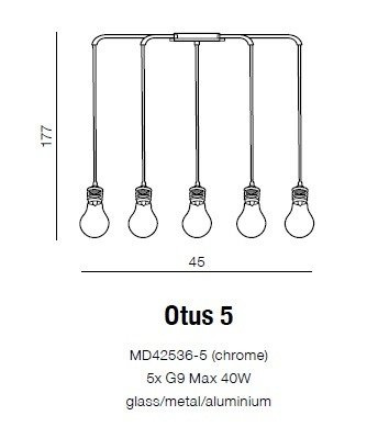 Otus 5 AZ1645 Lampa Wisząca Azzardo
