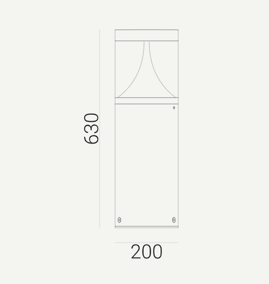 Egersund Lampa stojąca zewnętrzna Norlys 1285GR