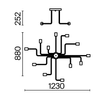 Gilbert Maytoni T532CL-12B Lampa sufitowa