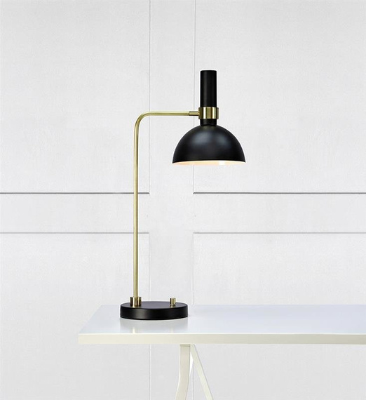Lampa stołowa Markslojd Larry 106973 czarno-złota