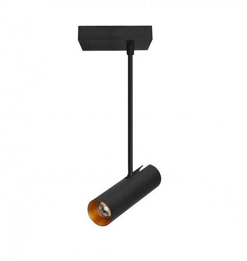 Lens Square Czarno-złoty Spot AZ3515 Azzardo GU10 LED