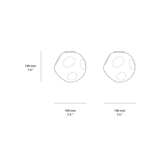 Plafoniera Foscarini Hoba Midi IP44 FN3250H300-10E00